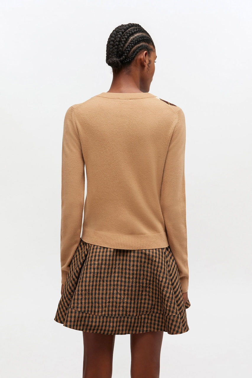 Cashmere Wool Mix Cardigan incense