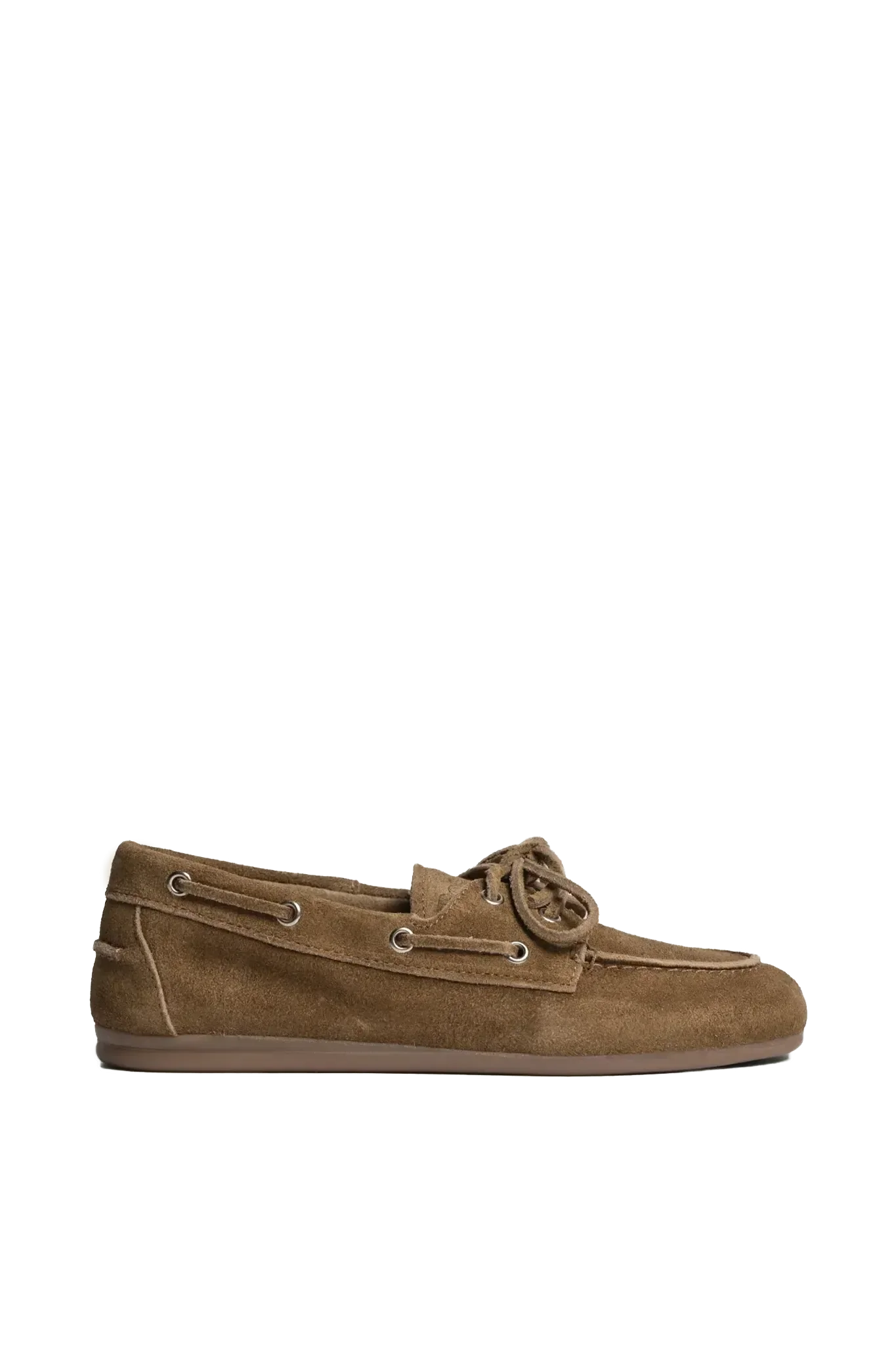 Boat Loafer Brushed Suede dark brown
