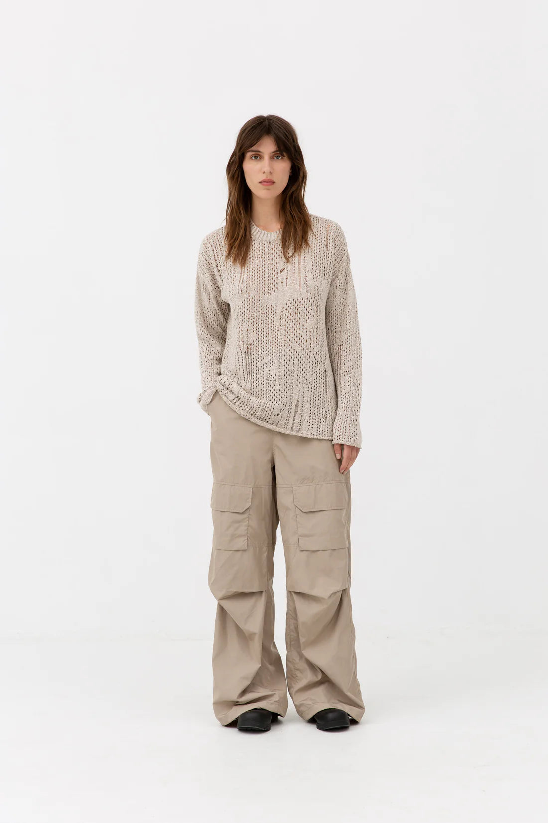 Datro Pants creamy grey