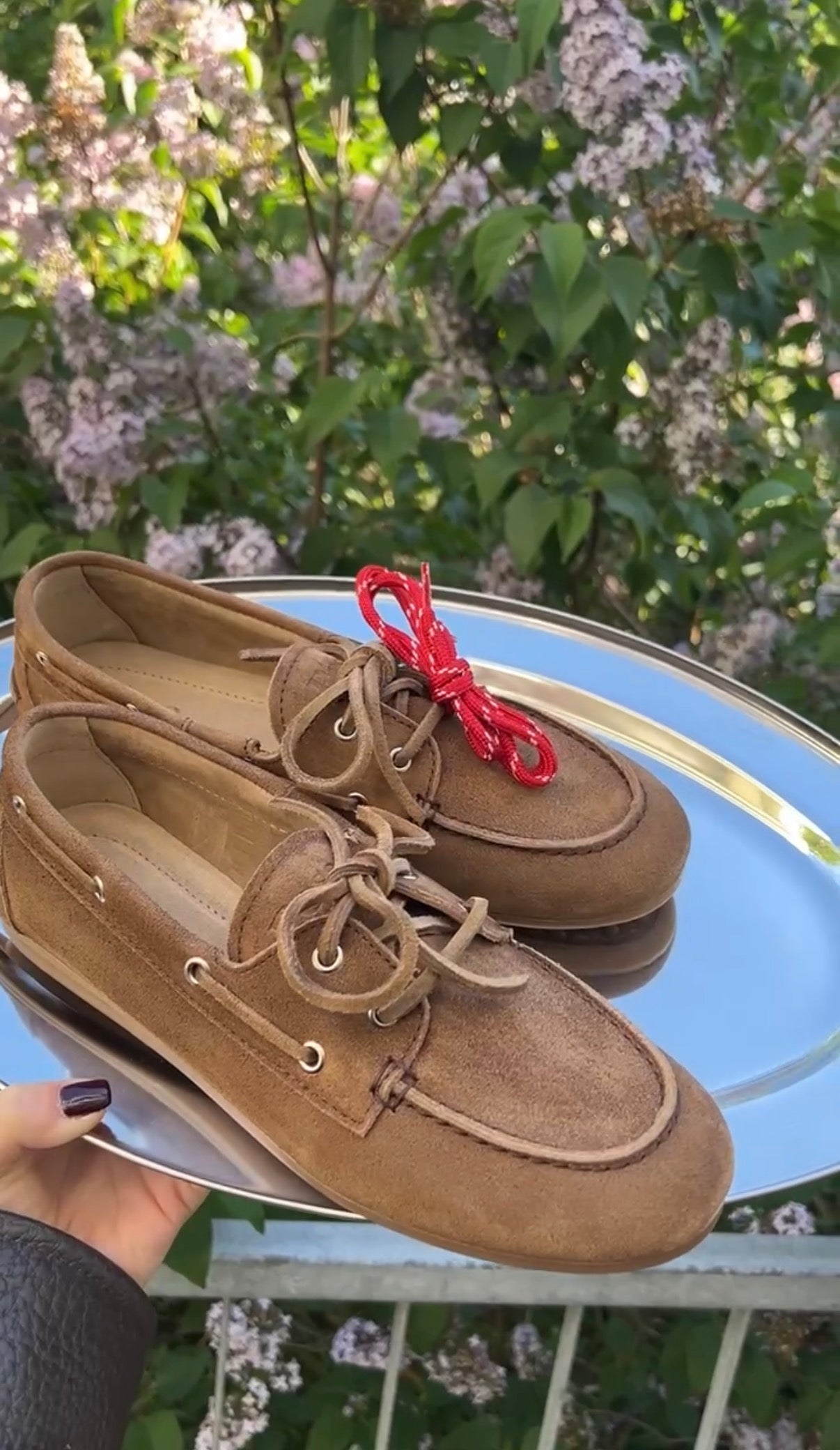 Boat Loafer Brushed Suede dark brown