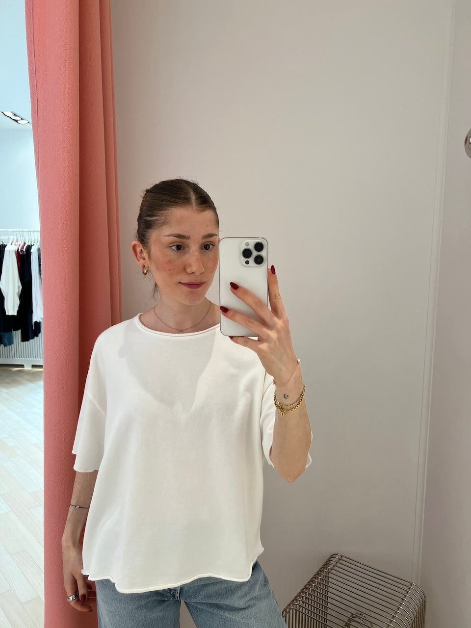 Skylar Boxy Tee Sweat off white