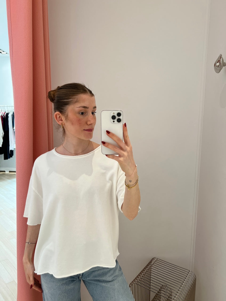 Skylar Boxy Tee Sweat off white