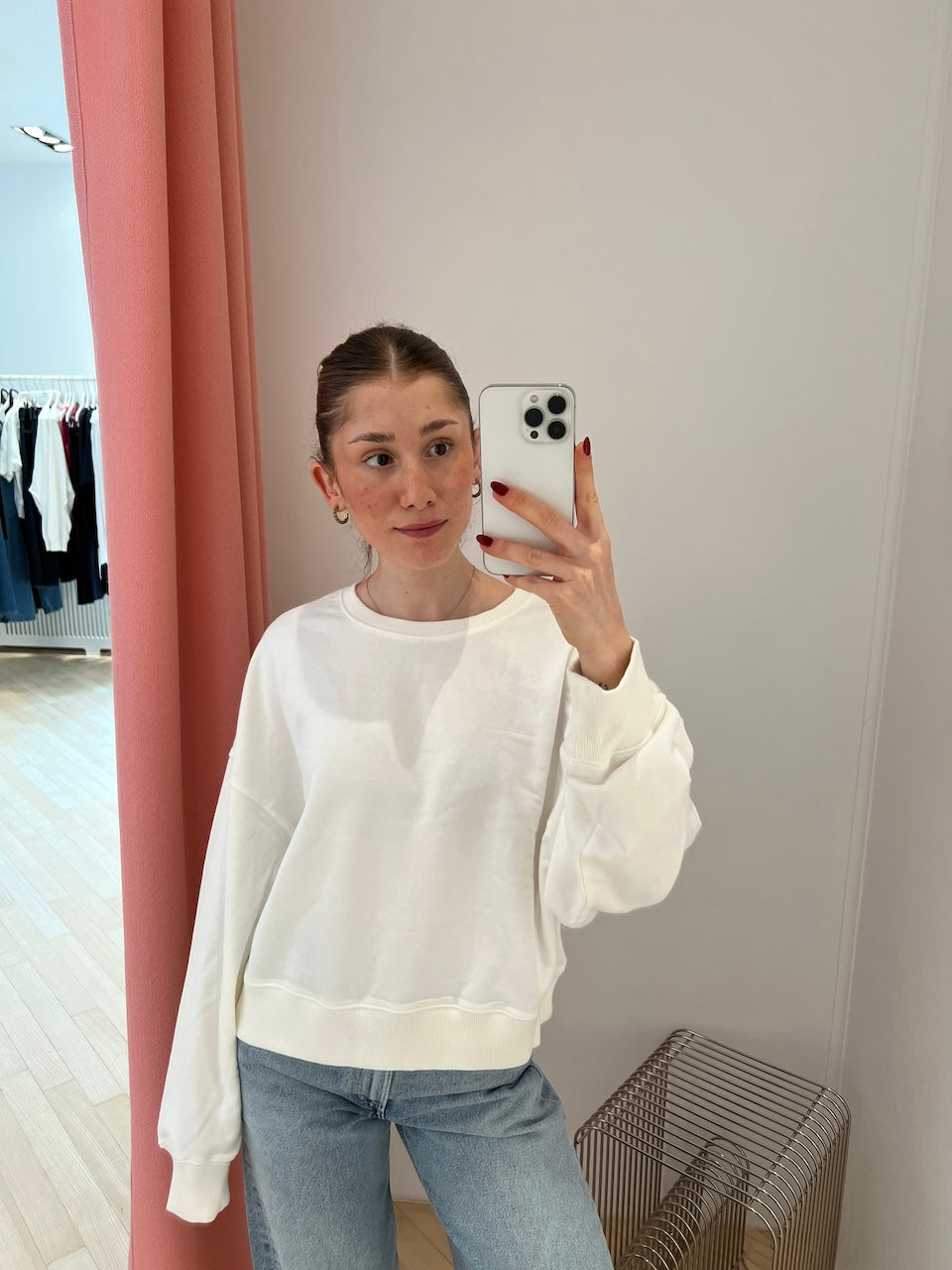 Franny Crew Sweat Classic off white