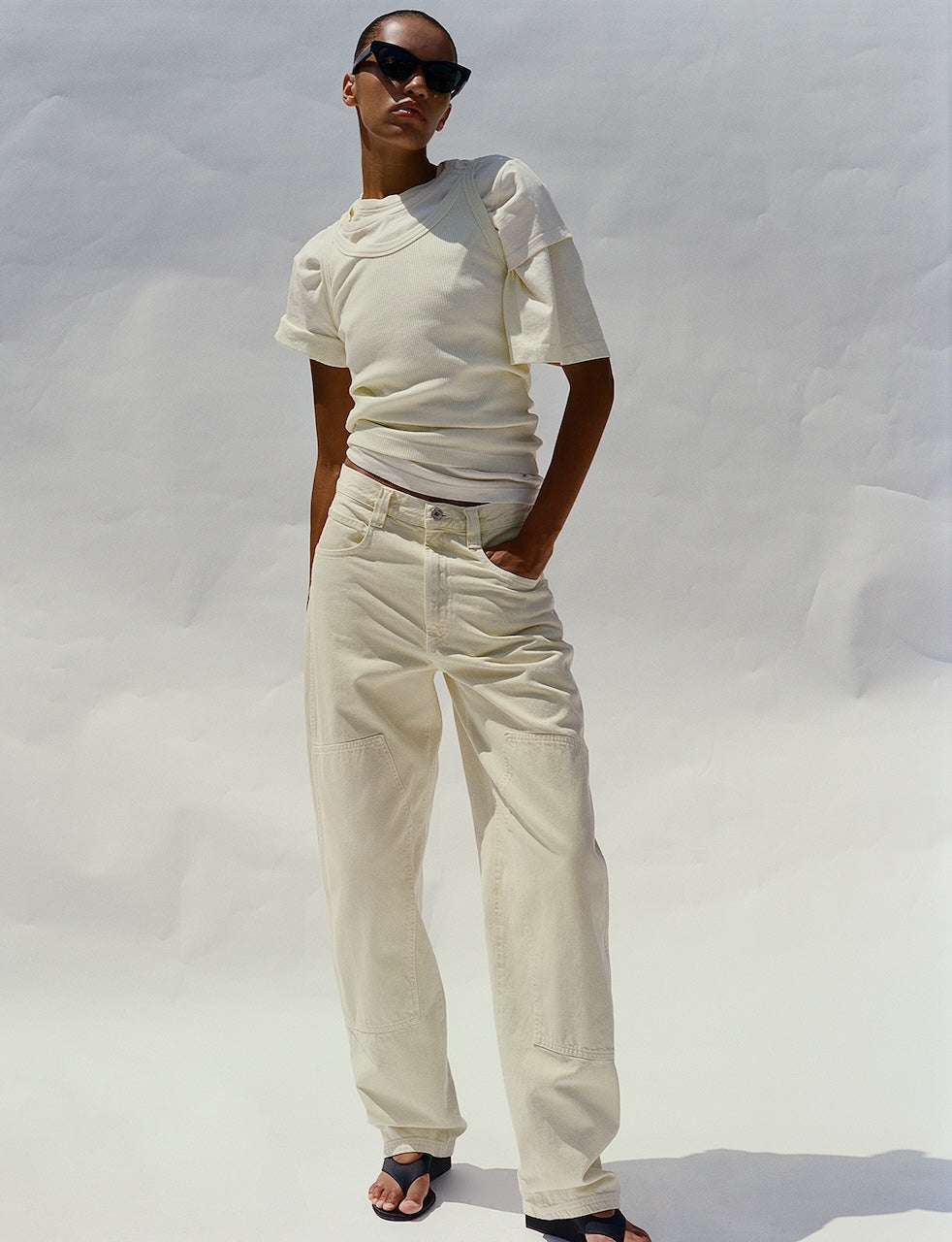 Adine Shrunken Tee lemon drop