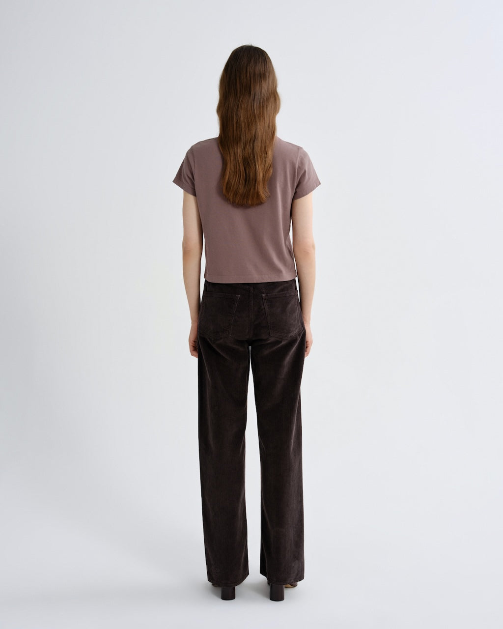 Adine Shrunken Tee mauvine von AGOLDE – Ansicht 6