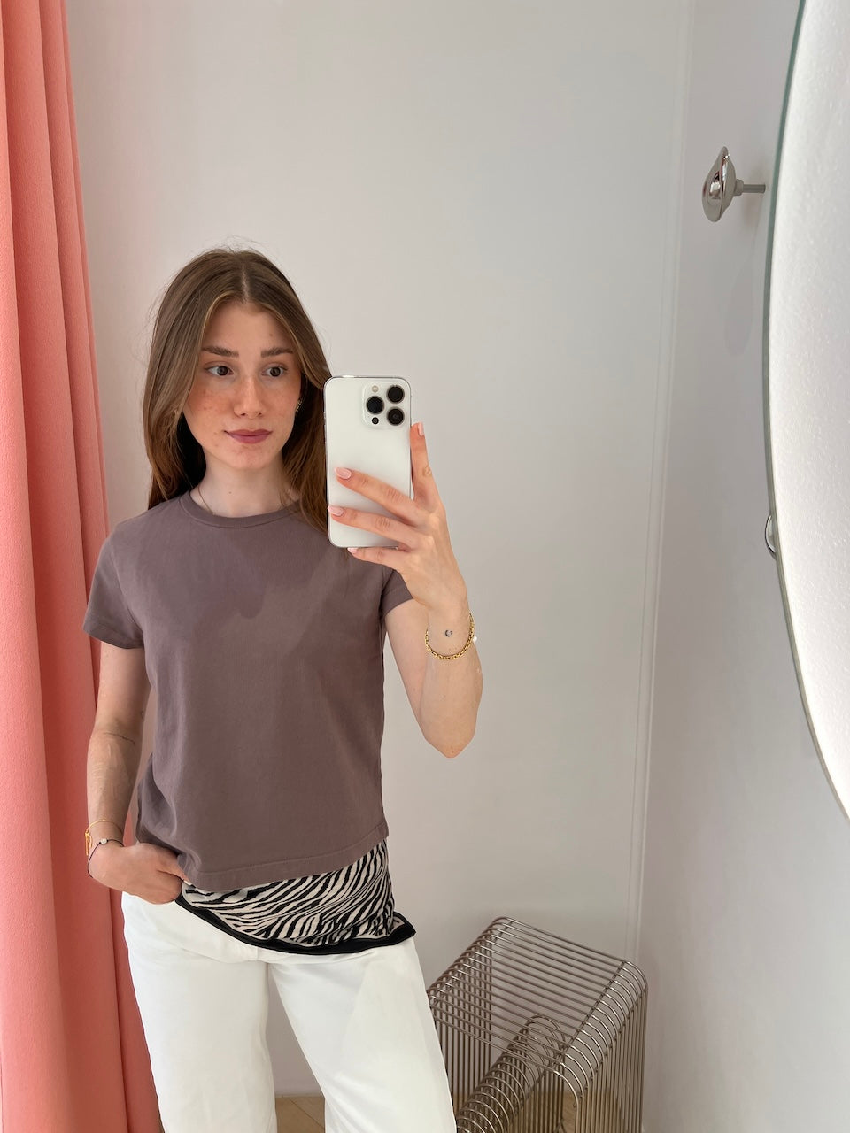 Adine Shrunken Tee mauvine