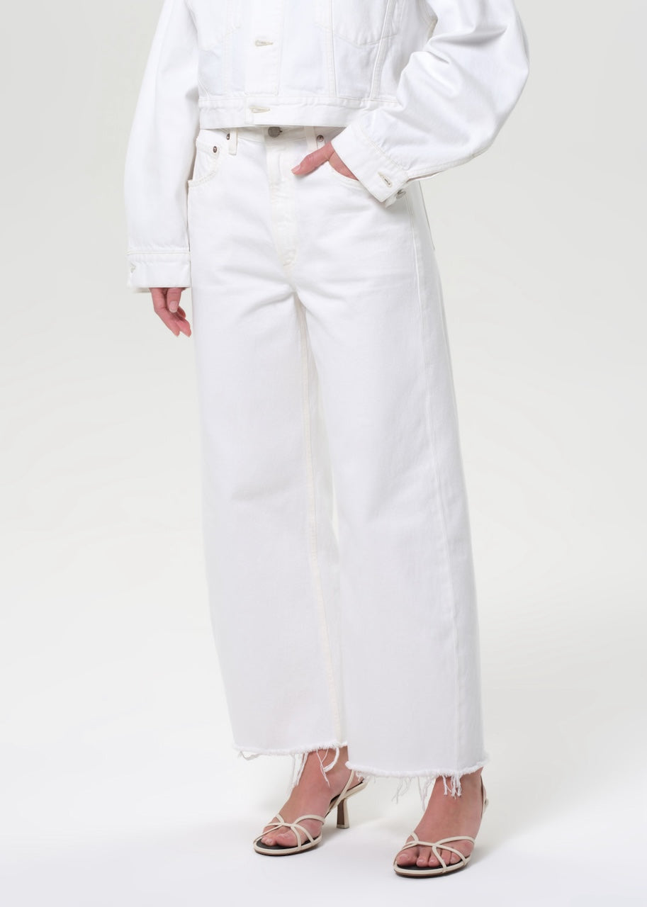 Low Curve Fray Jeans milkshake