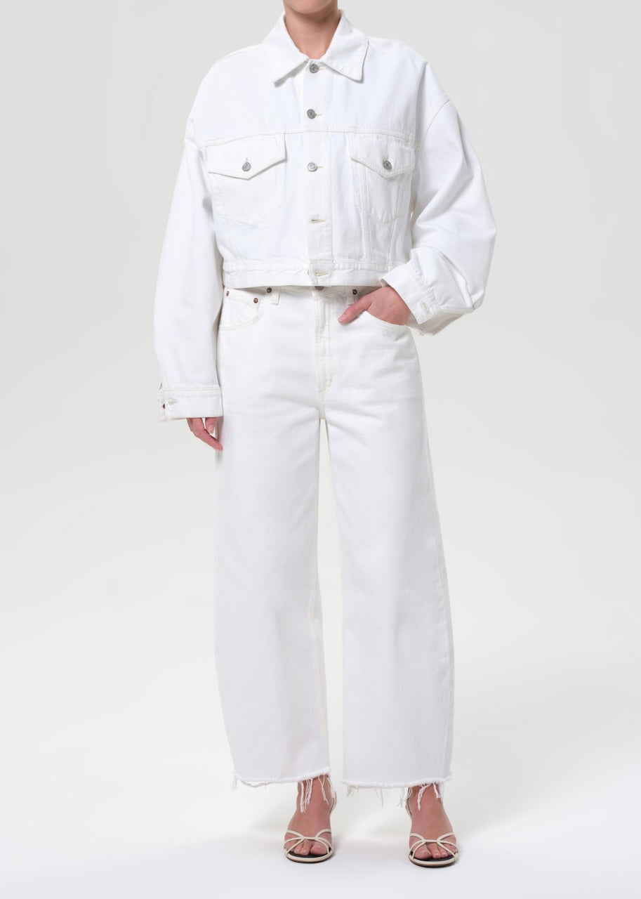 Low Curve Fray Jeans milkshake