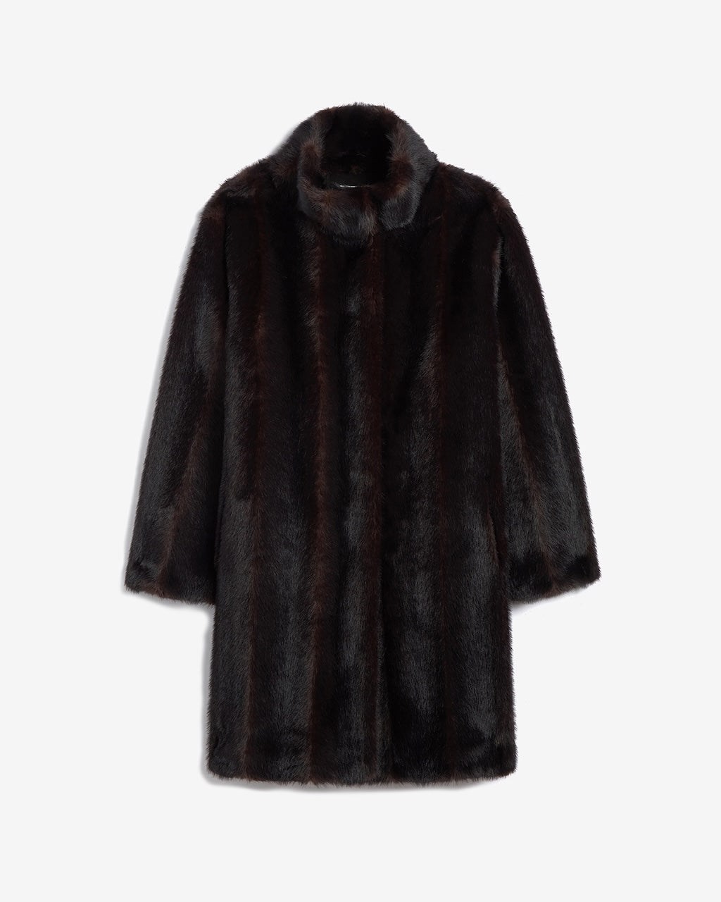 Blair Shaved Mink Coat noir multi