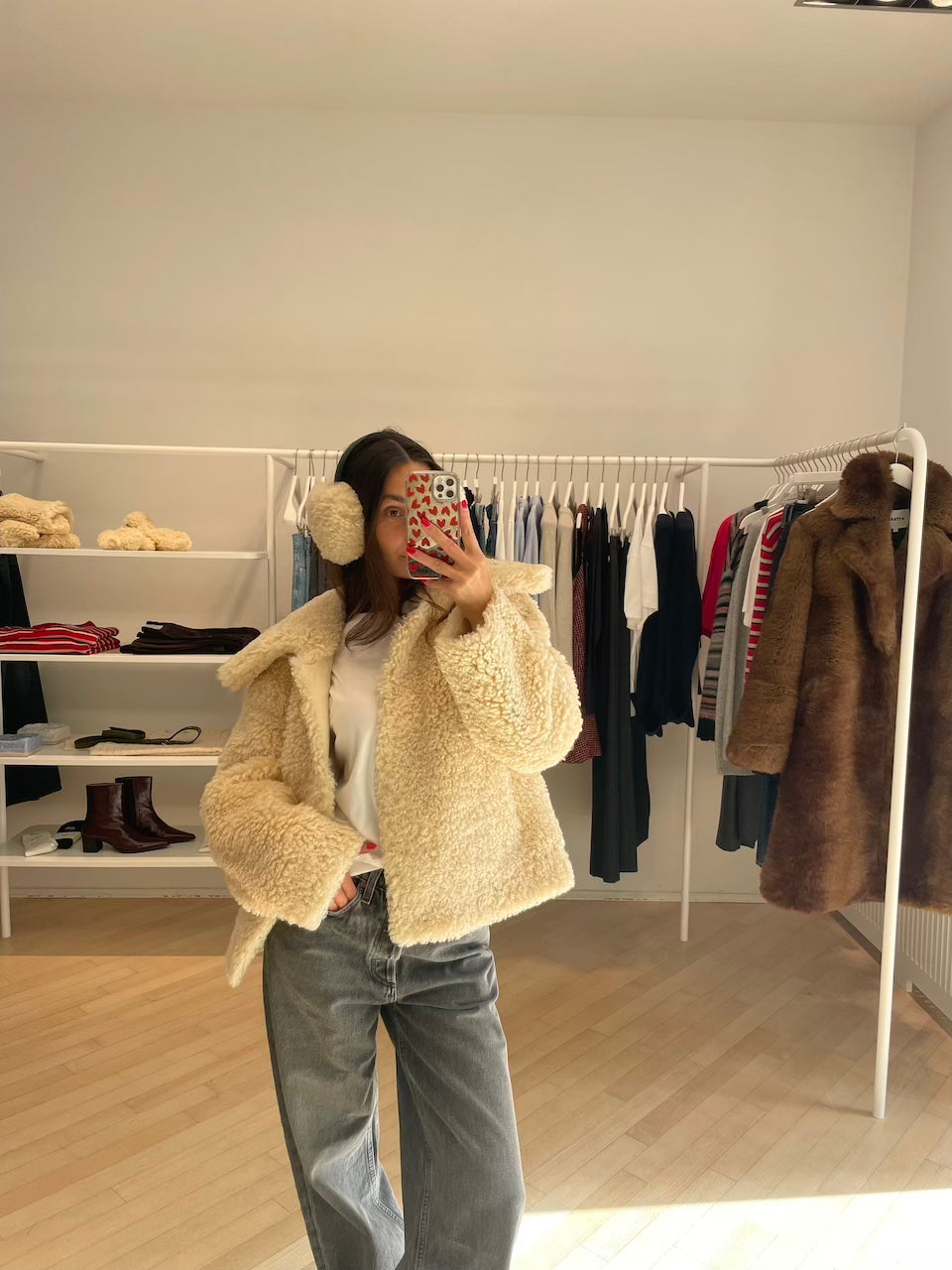 Esme Bouclette Earmuffs oat