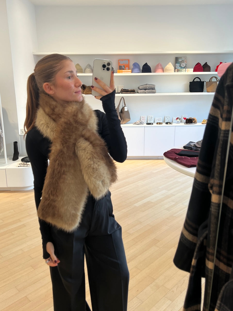 Kai Mink Scarf blonde mink