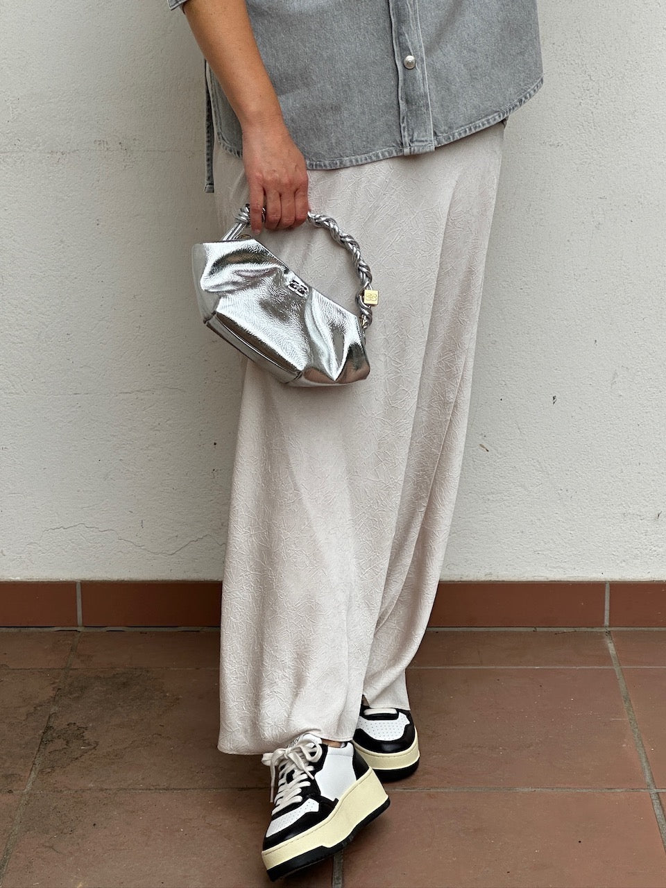 Autry Medalist Platform Sneaker white black