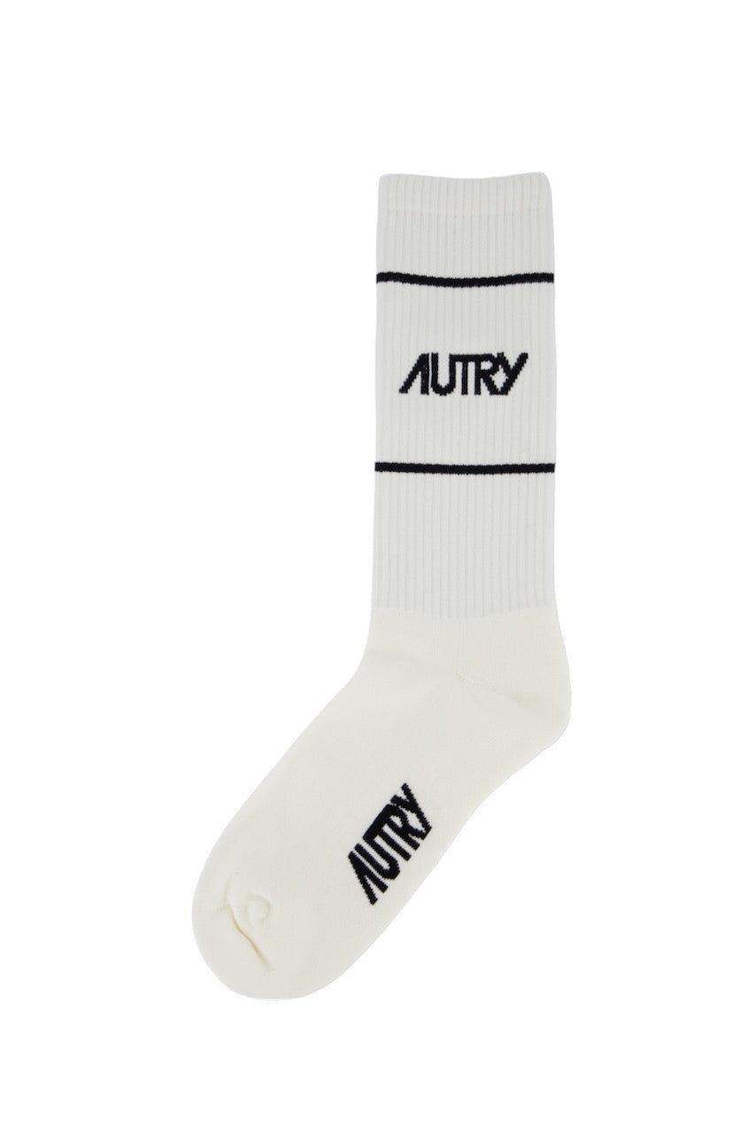 Socks Main Unisex Striped white/black