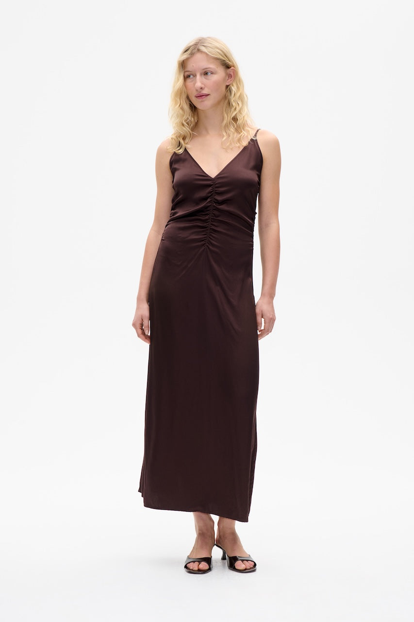 Atalia Mididress coffee bean brown