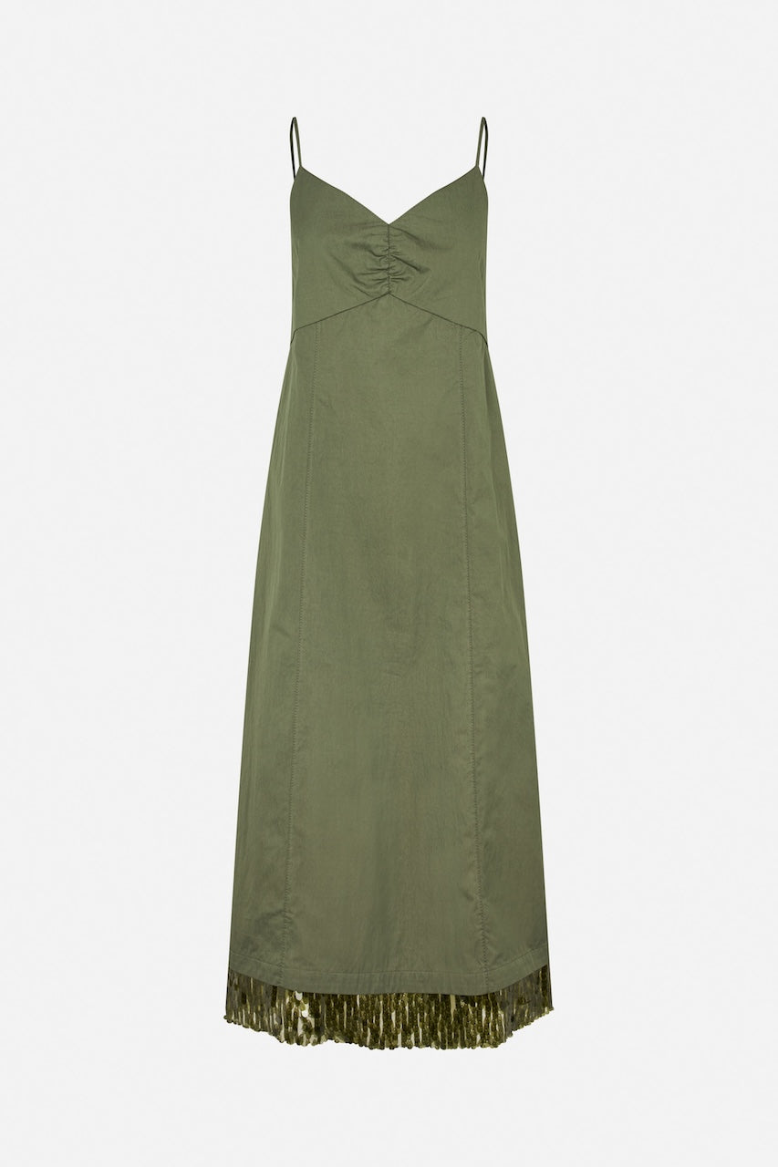 Atelia Maxidress four leaf clover green