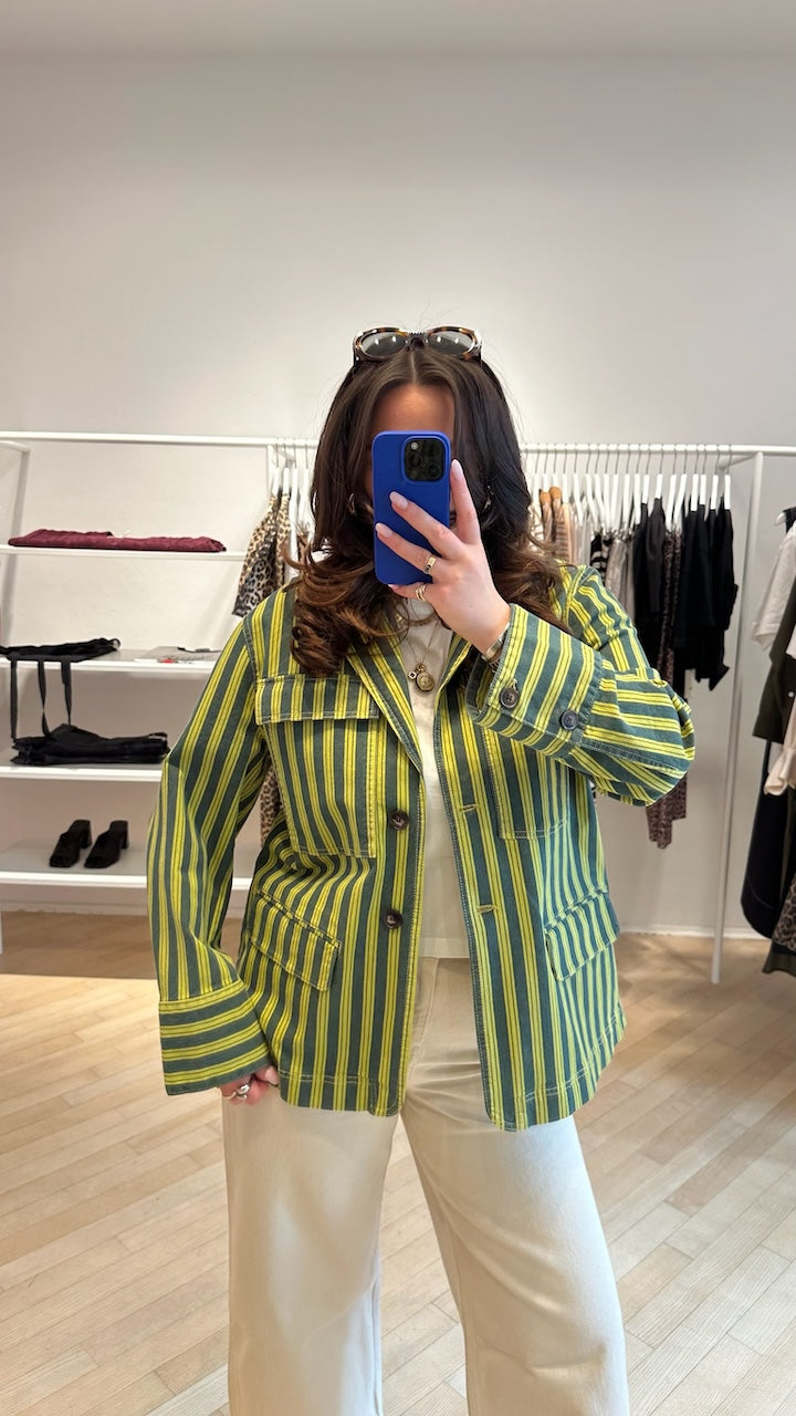 Bina Blazer snake eye stripe