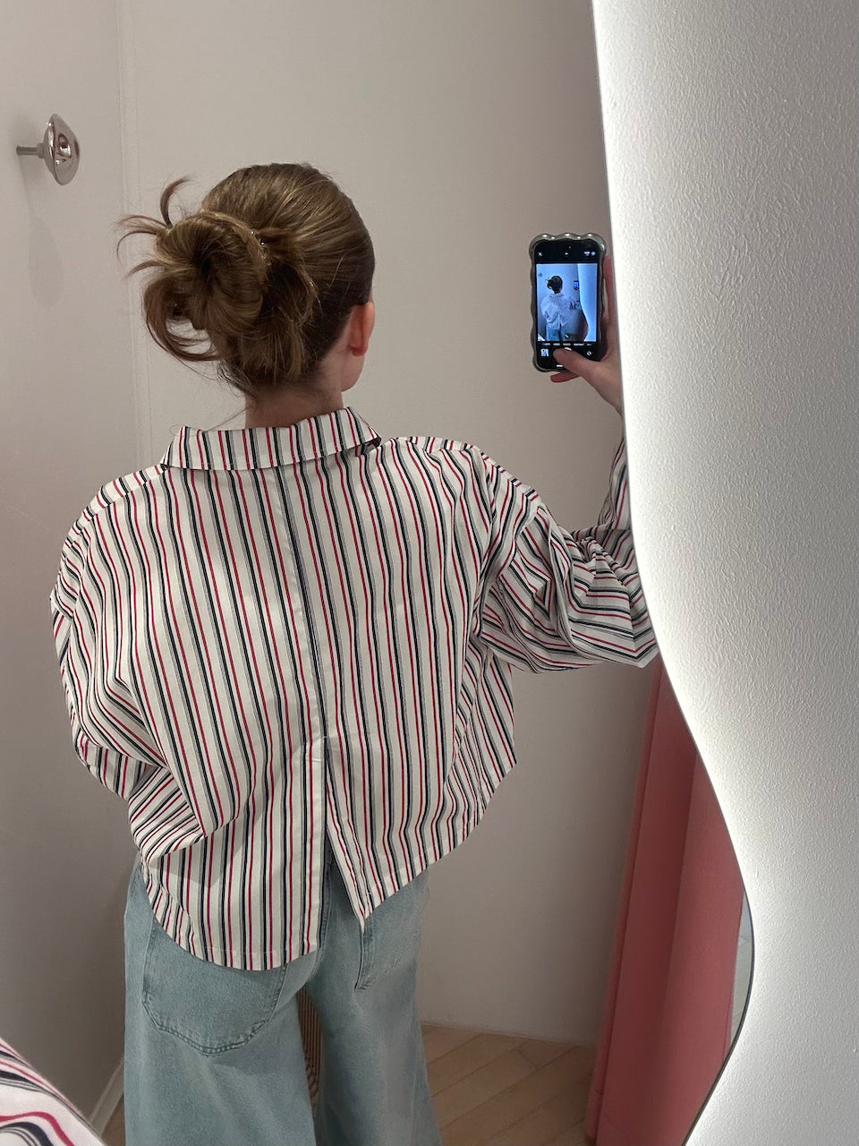 Bryce Shirt haute red stripe