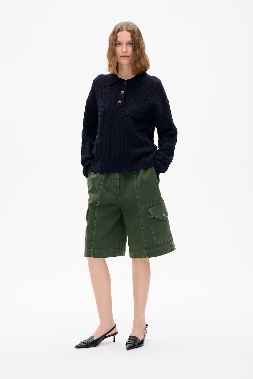 Cailey Knit Polo navy