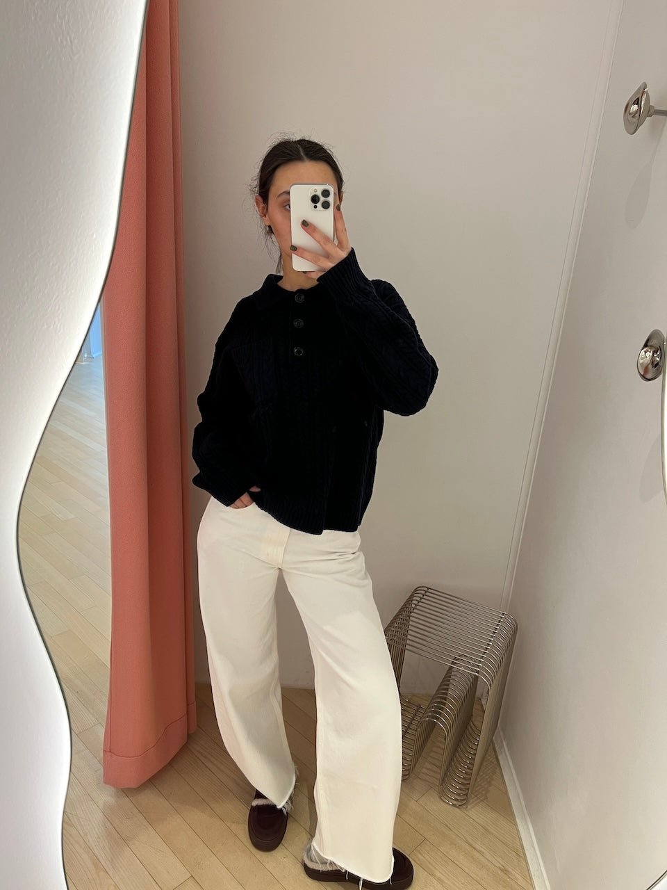 Cailey Knit Polo navy