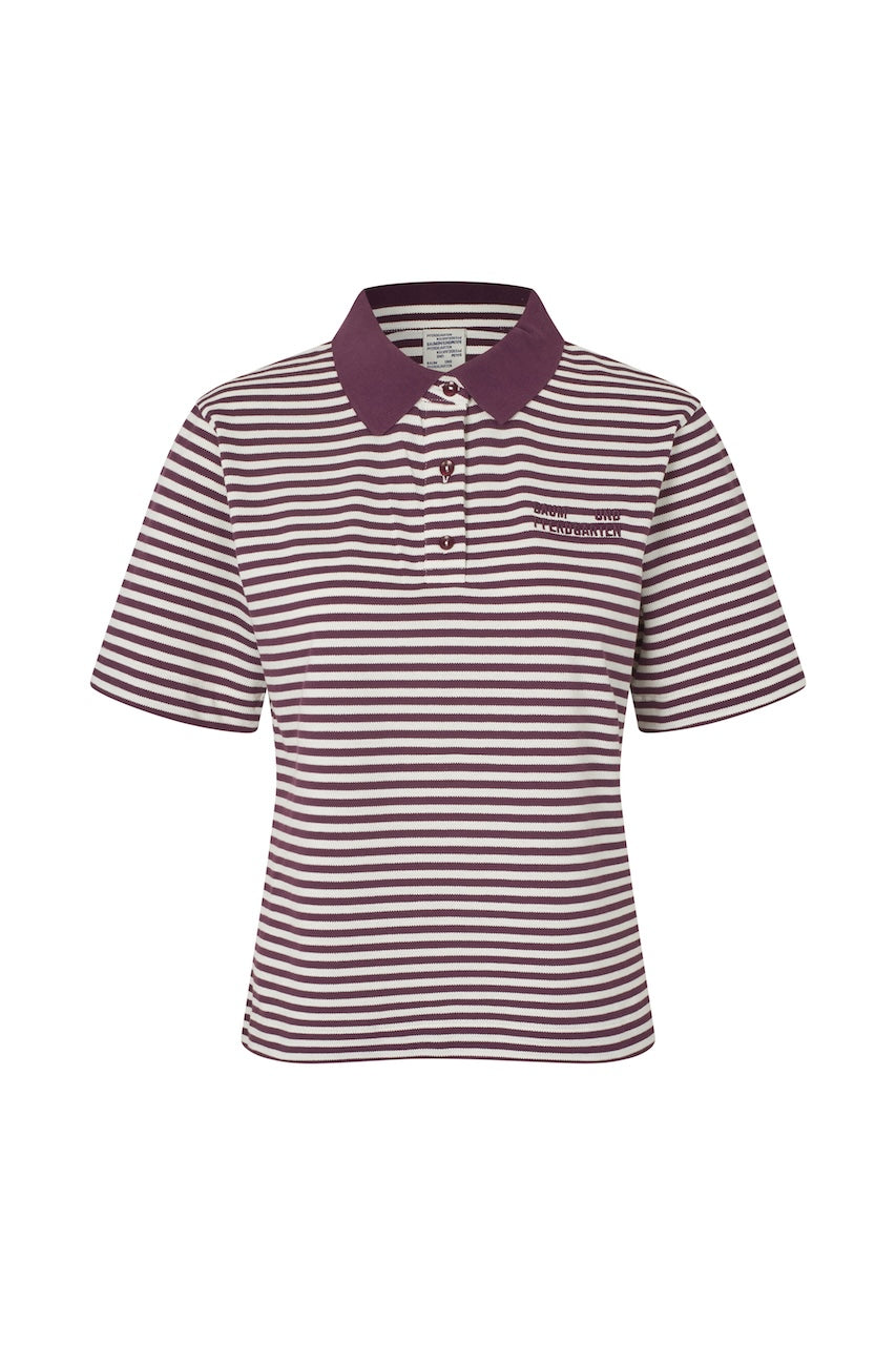 Jeanetta Polo italian plum stripe