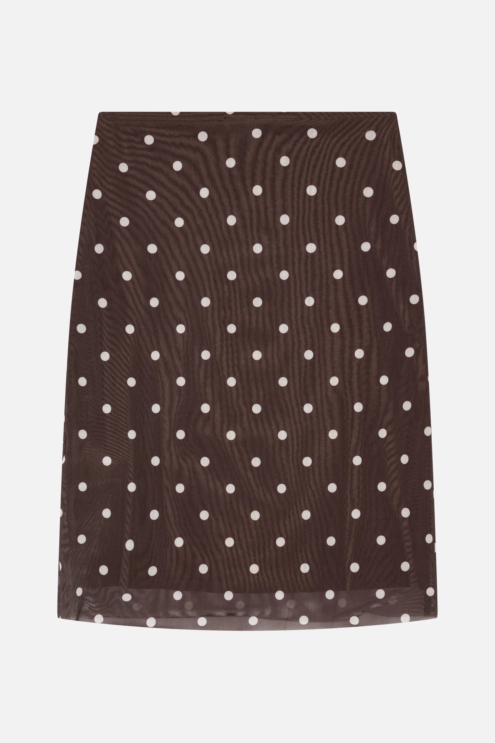 Jessika Midiskirt coffee bean dots