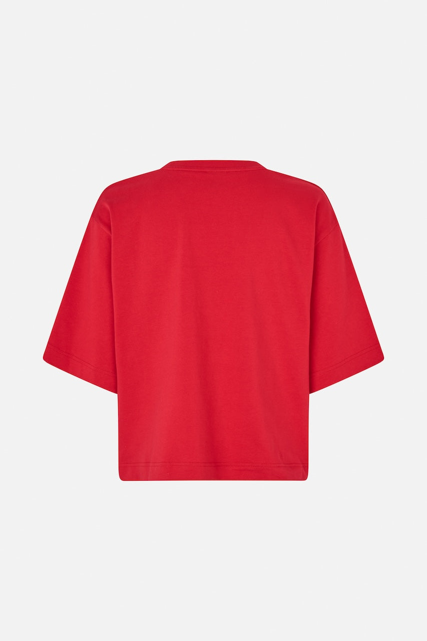 Jiana T-Shirt crimson red