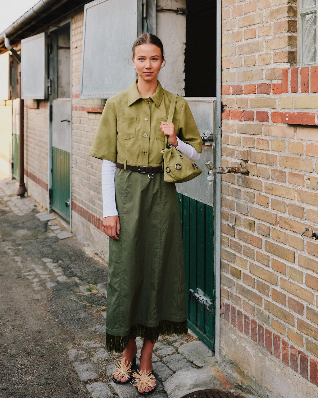 Majsa Shirt Jacket green moss