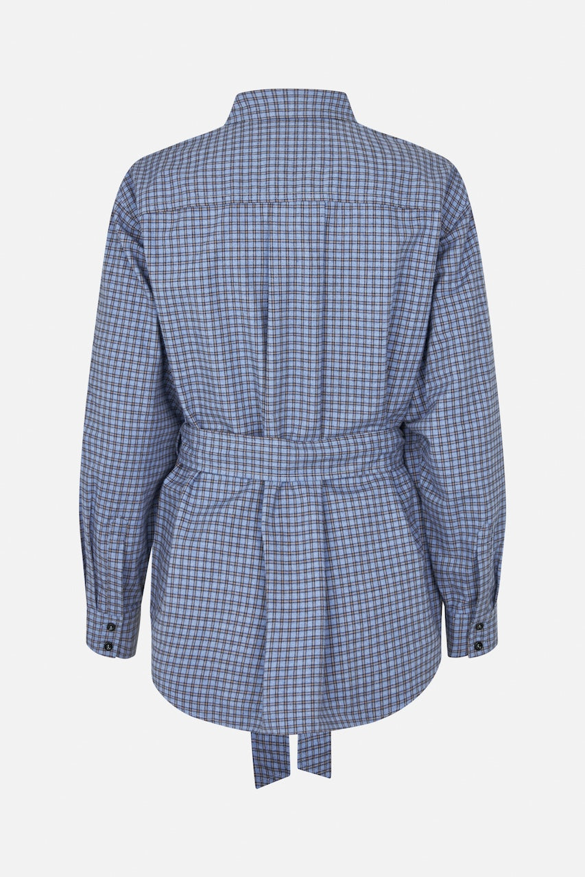 Matina Shirt blue flannel check