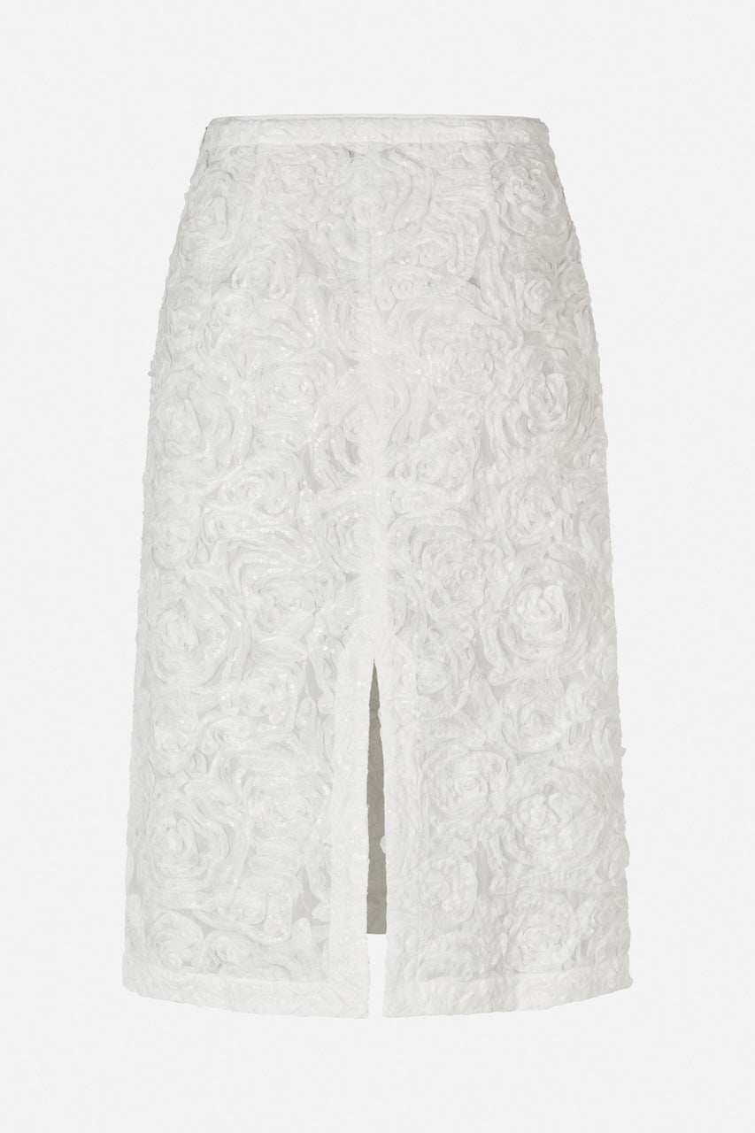 Samina Midiskirt cloud dancer