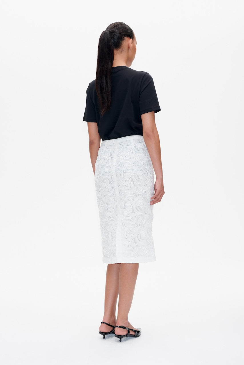 Samina Midiskirt cloud dancer