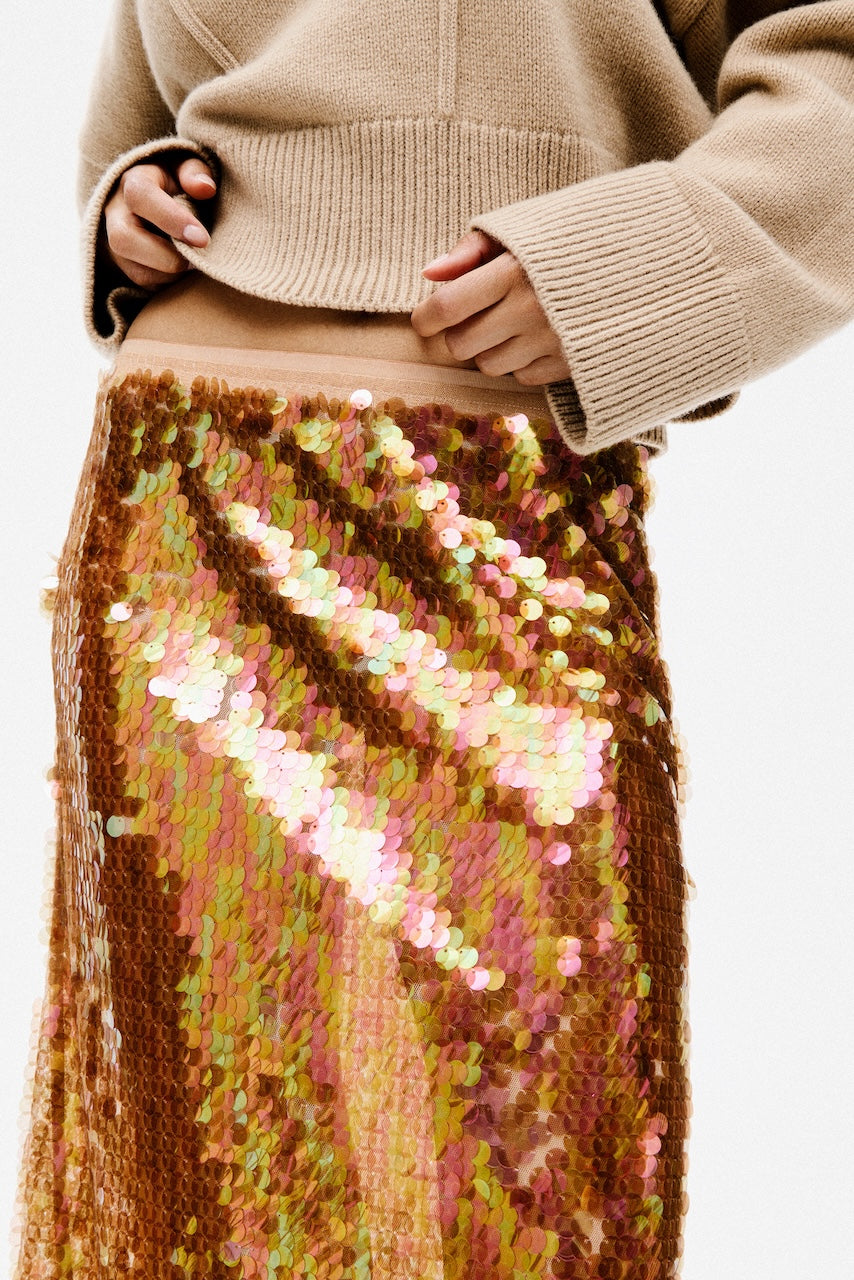 Shania Midiskirt burro caramel