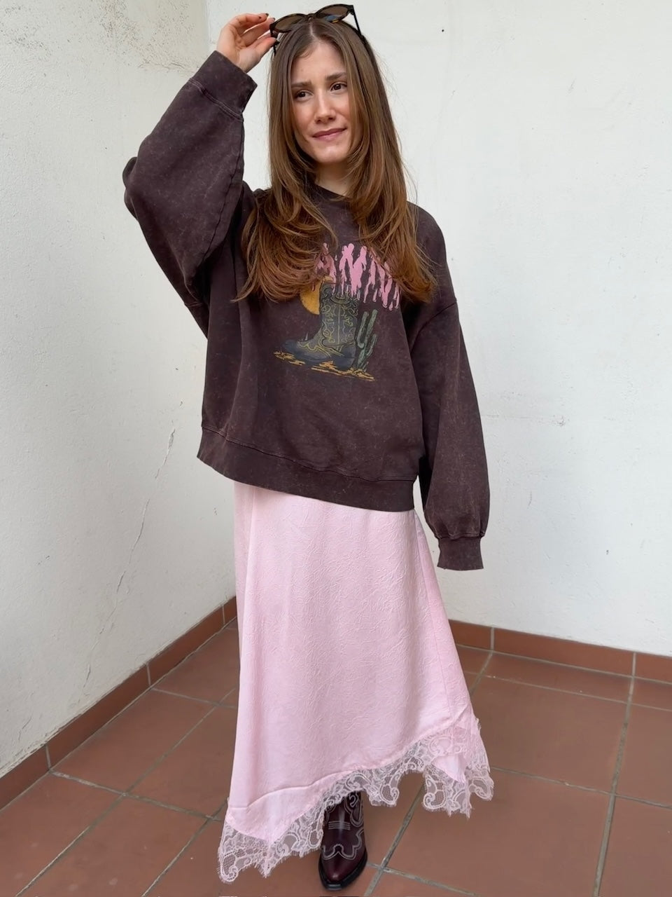 Sophie Midiskirt parfait pink