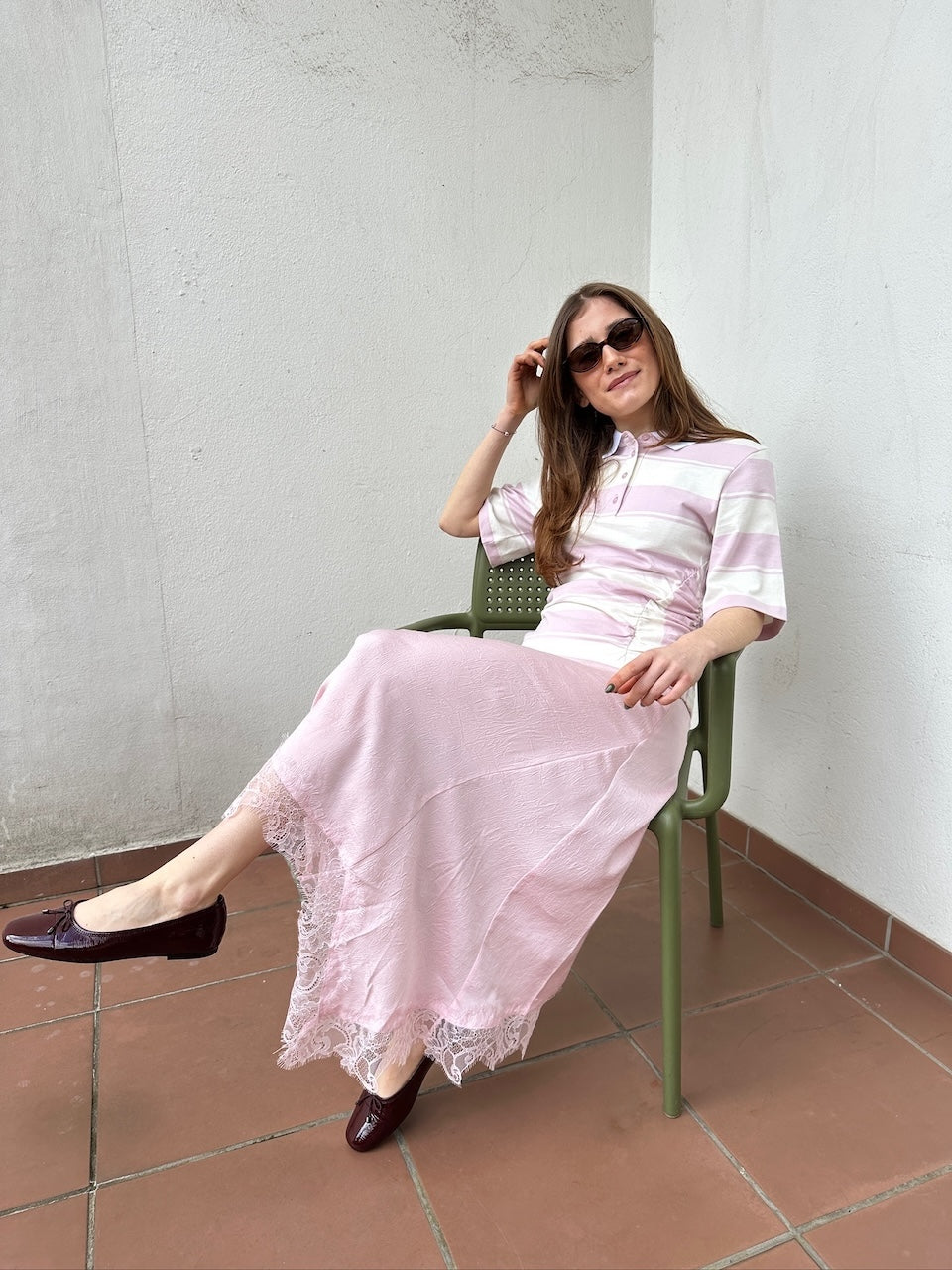 Sophie Midiskirt parfait pink