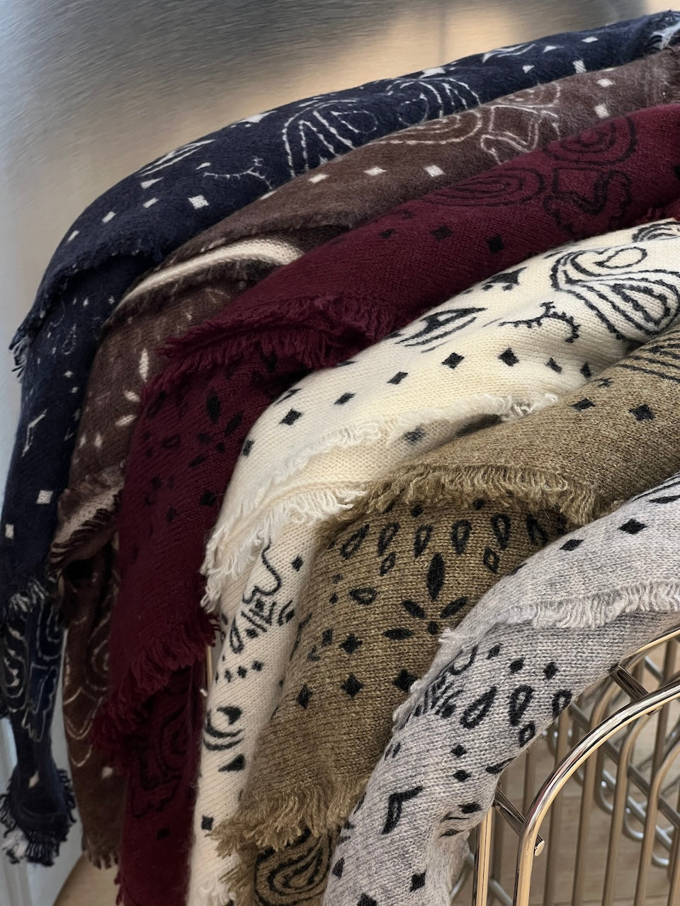 Cashmere Paisley Bandana khaki