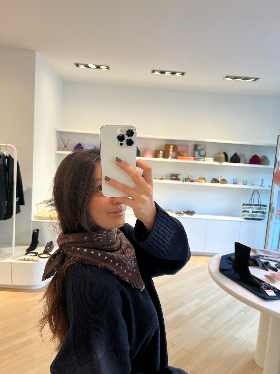 Cashmere Paisley Bandana brown