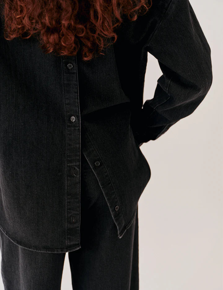 Merrit Oversized Shirt black denim