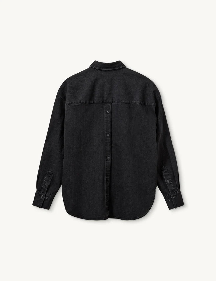 Merrit Oversized Shirt black denim