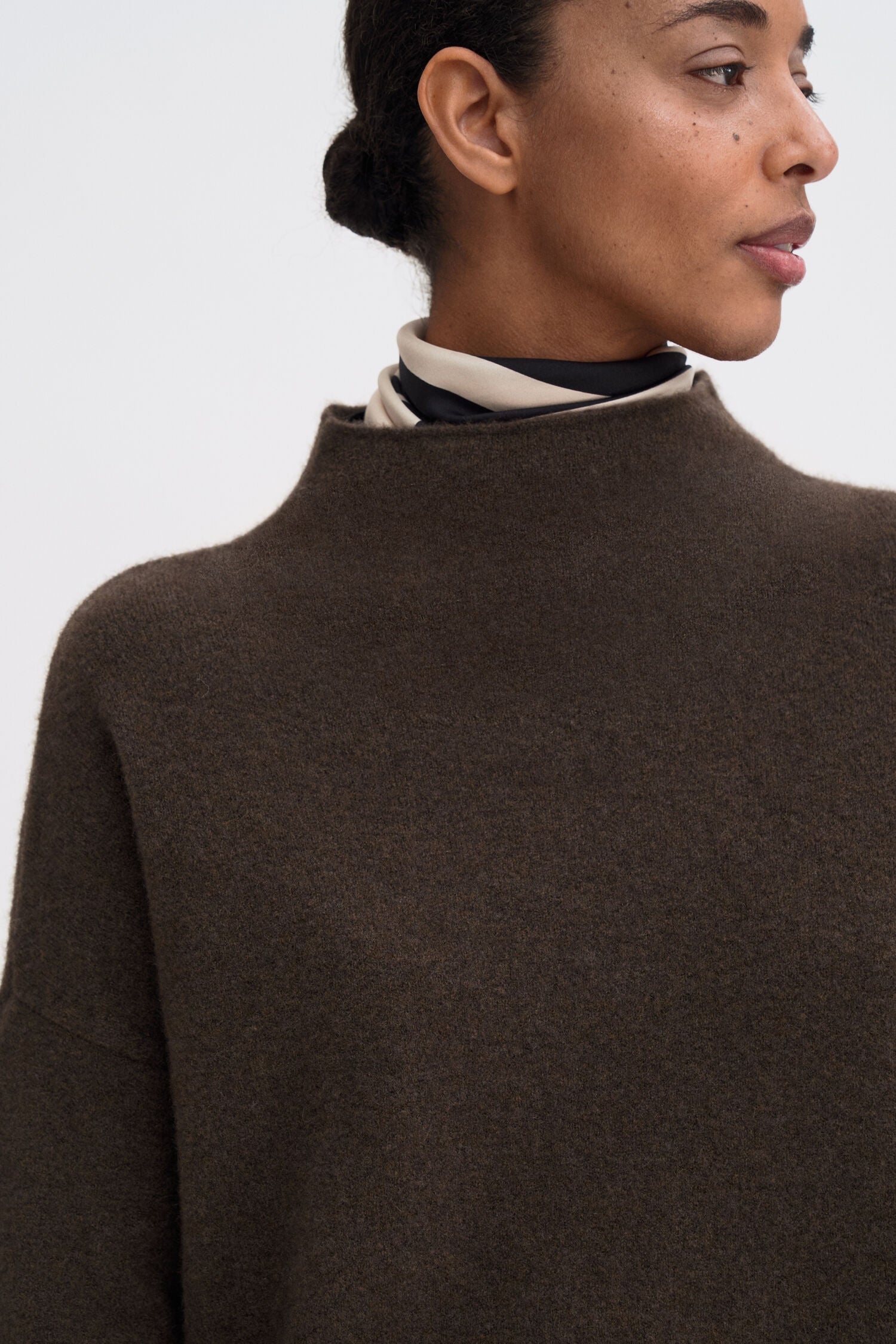 Mika Yak Funnelneck Sweater driftwood