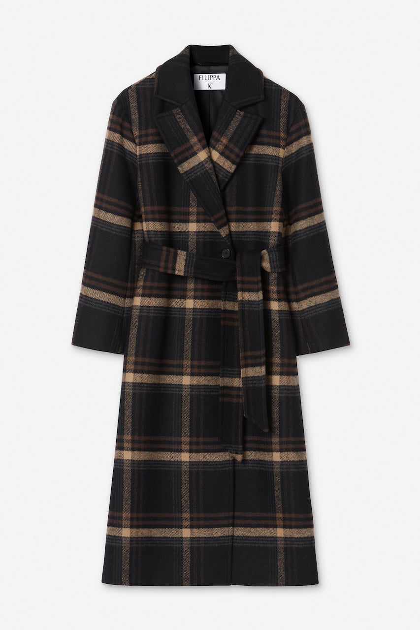 Alyssa Check Coat black/brown check