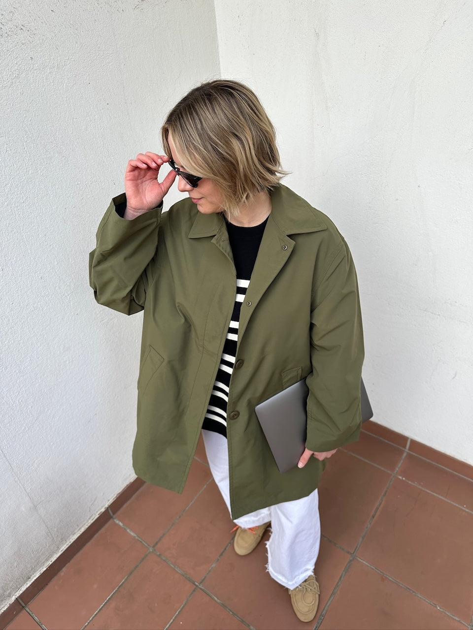 Cassie Car Coat laurel green