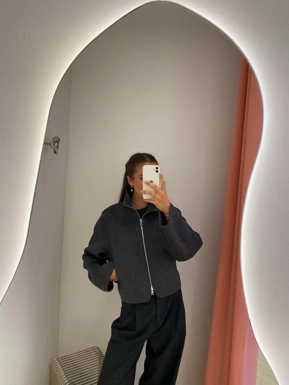 Dafina Jacket dark grey melange