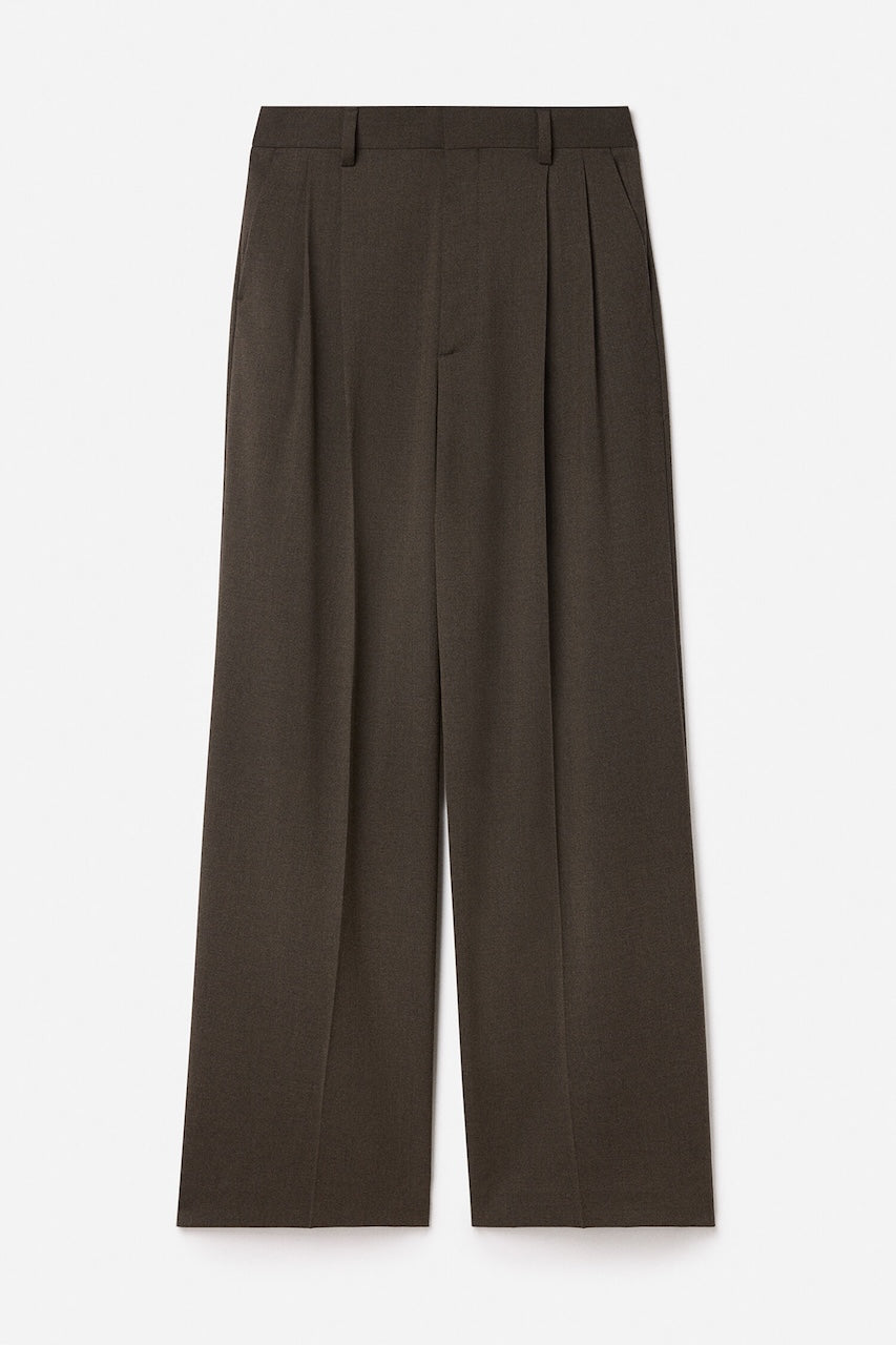 Darcey Wool Trousers walnut brown