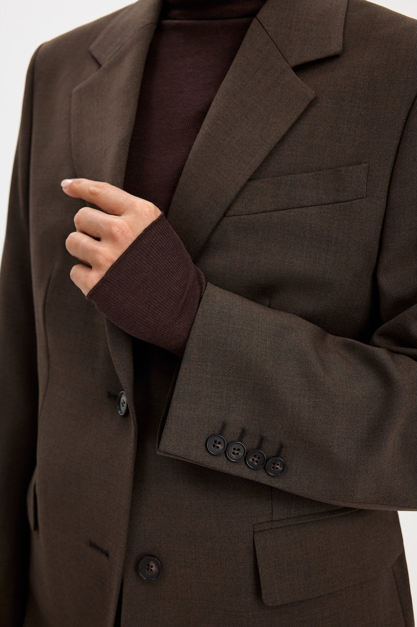 Delilah Blazer walnut brown