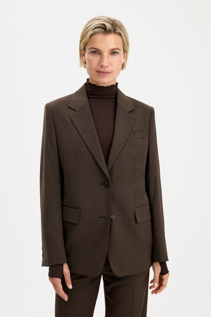 Delilah Blazer walnut brown
