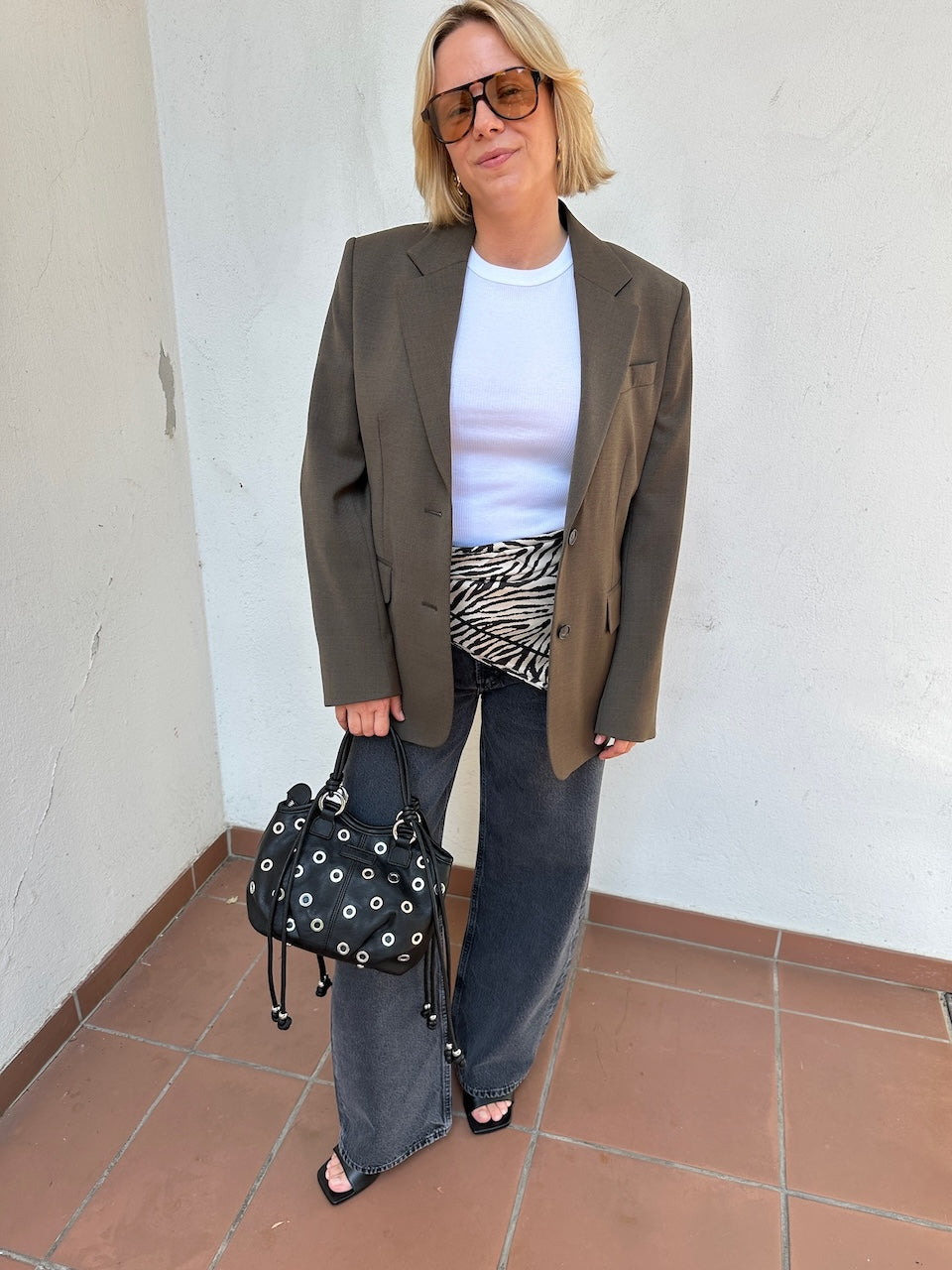 Delilah Blazer walnut brown