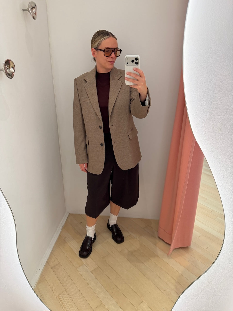 Delilah Flannel Blazer driftwood