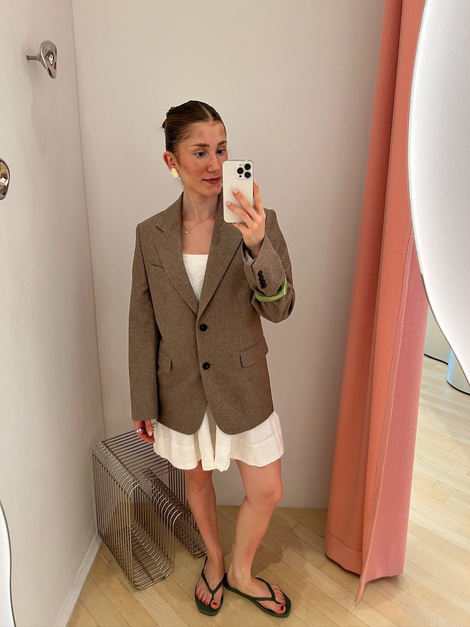Delilah Flannel Blazer driftwood