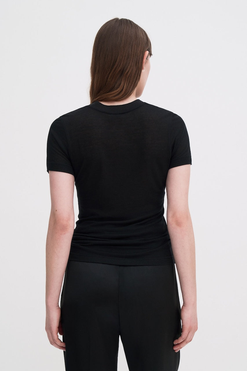 Lyocell Cashmere Tee black