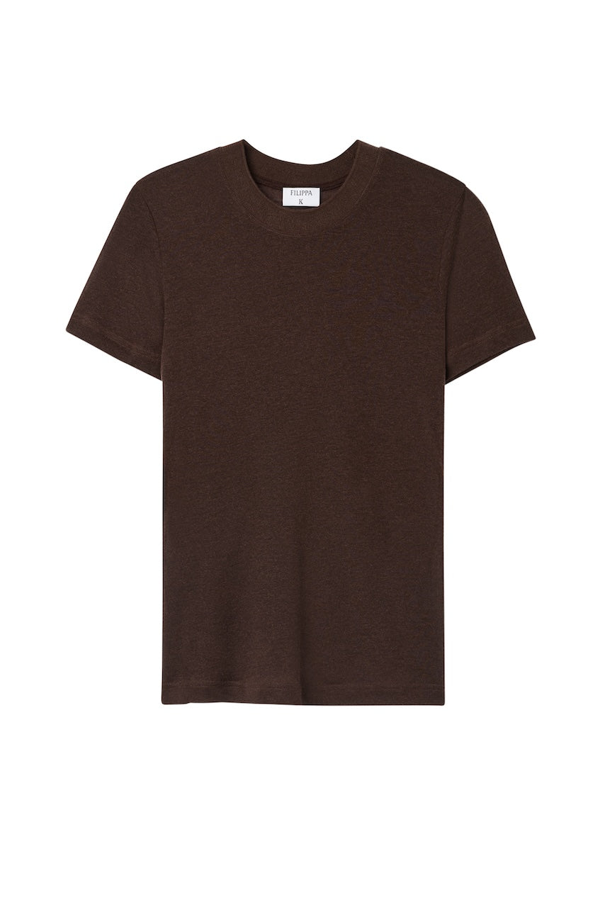 Lyocell Cashmere Tee brown