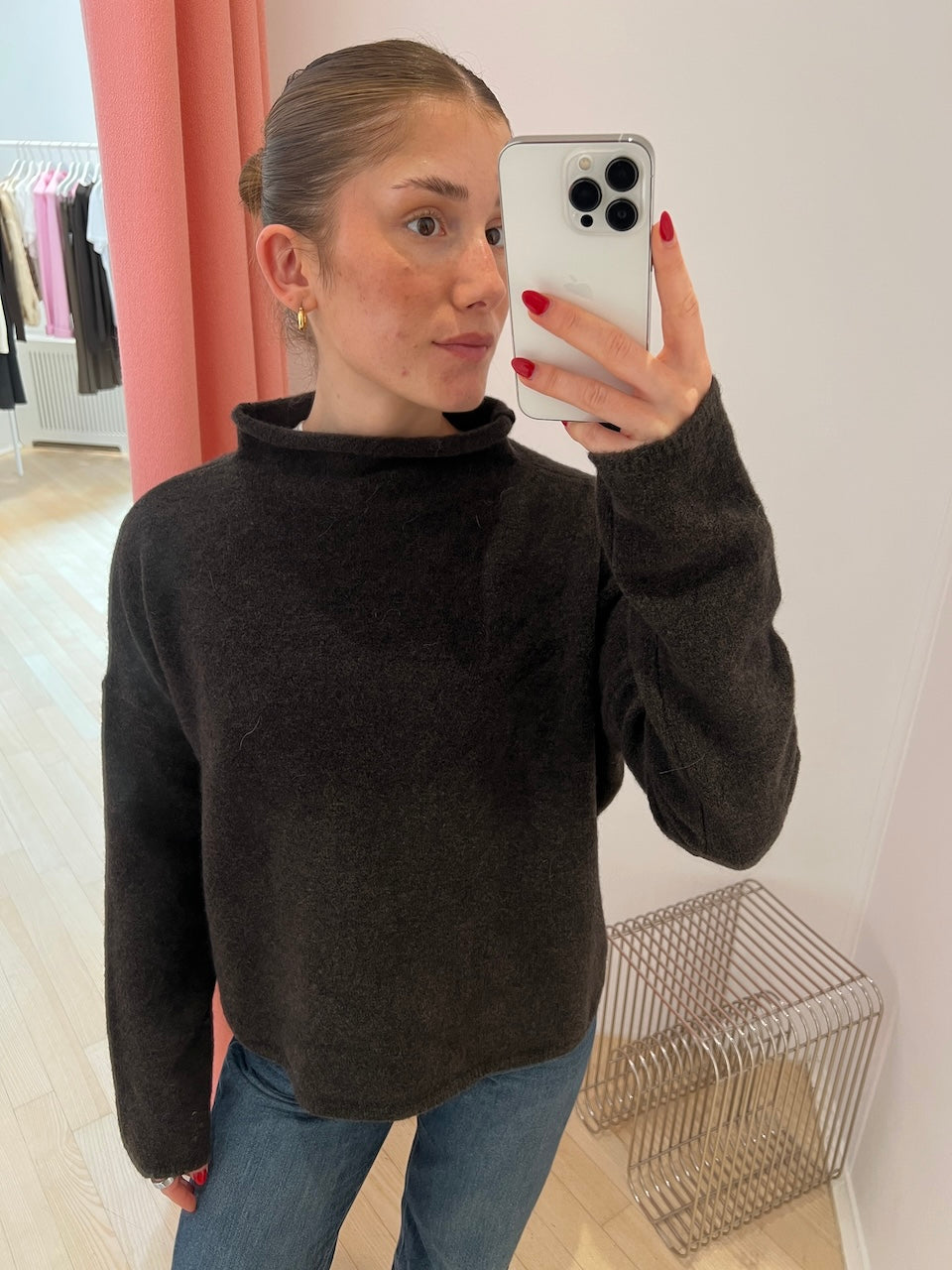 Mika Yak Funnelneck Sweater golden brown